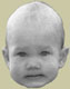 The funny baby says 'don't eat the cat food!'